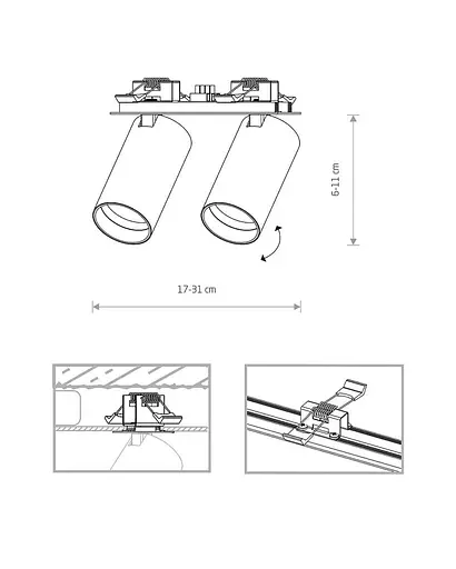 Спот Nowodvorski 7834 Mono Surface II - фото 2