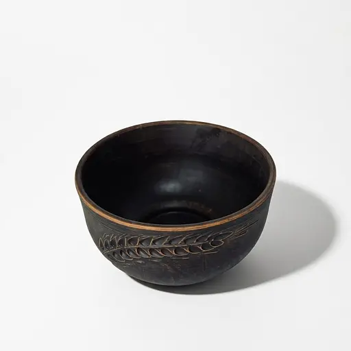 Салатник з червоної глини 700мл Колосок молочена кераміка Український глиняний посуд - фото 6