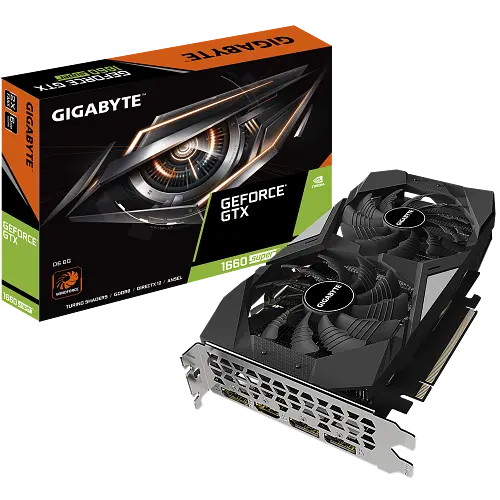 Відеокарта GeForce GTX 1660 Super 6GB Gigabyte D6 (GV-N166SD6-6GD) Б/В