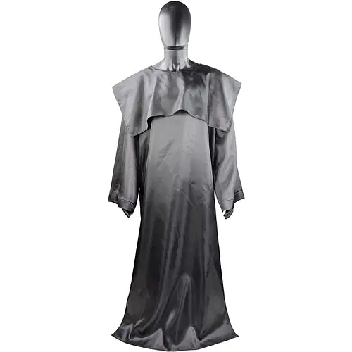 Балахон черный атласный - фото 1