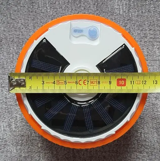 Яскравий кемпінговий ліхтар лампа Ball Buble 6561 вбудована сонячна панель з акумулятором - фото 3