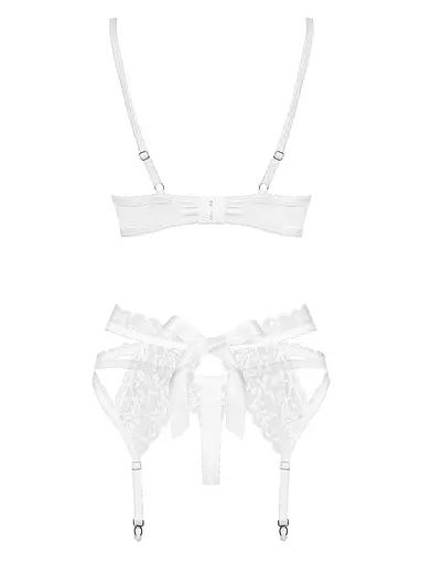 Комплект білизни Obsessive 871-SEG-2 L/XL білий - фото 4