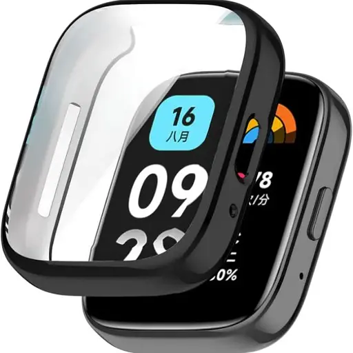 Чехол-накладка DK Silicone Face Case для Xiaomi Redmi Watch 3 Active / 3 Lite (black)