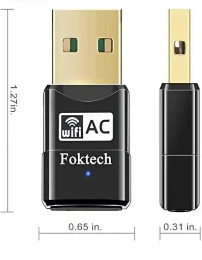 Мінібездротовий мережевий USB-адаптер Foktech - фото 3