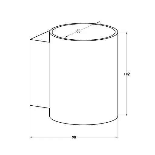 Настінний світильник Zuma Line Sola WL Round White 91060 - фото 2