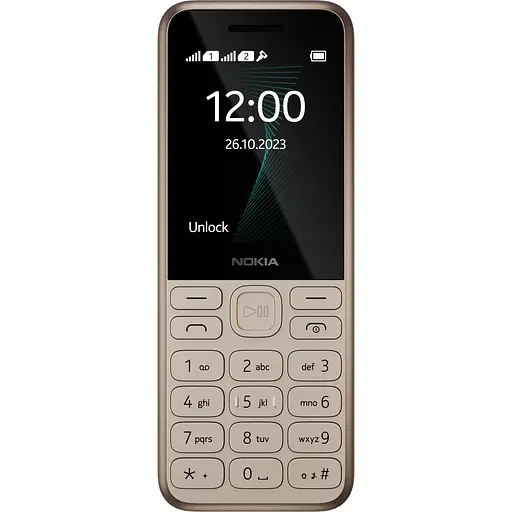 Мобільний телефон Nokia 130 Dual Sim 2023 Light Gold UA UCRF