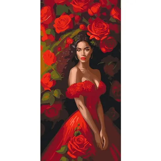 Набор для росписи ArtCraft Искушение в красном 40 x 80 см (10145-AC)