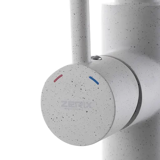 Змішувач для кухні на дві води Zerix LR4055W-3 ZX2643 Білий - фото 3