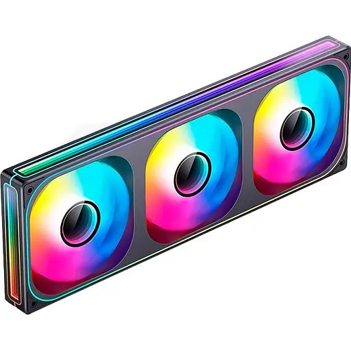 Вентилятор Jonsbo ZB-360BR 120мм 3in1 Black (ZB-360BR Black) - фото 1