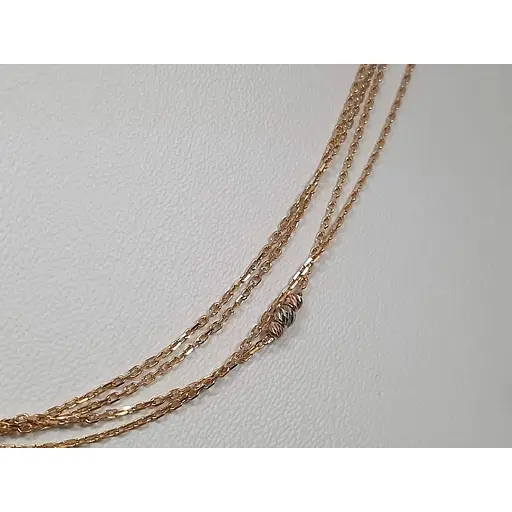 Золотое колье Favoritum с алмазной гранью. 810072 - фото 2