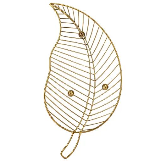 Фруктовница Elisey Золотой лист 19x40x5 см 1 шт золотистый (9138-004)  