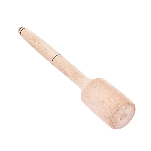 Толкушка картофелемялка фигурная средняя для картошки деревянная 27 см, Woodly Бежевый 85950 - фото 1
