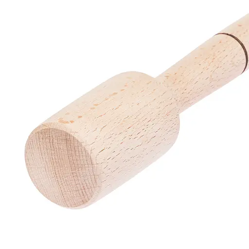 Макогон толкушка картофелемялка фигурная маленькая деревянная 20 см, Woodly Бежевый 84901 - фото 7