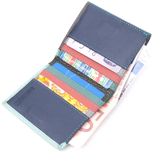 Кожаный женский кошелек ST Leather 10х9.5х1.5 см acs0028417 - фото 4