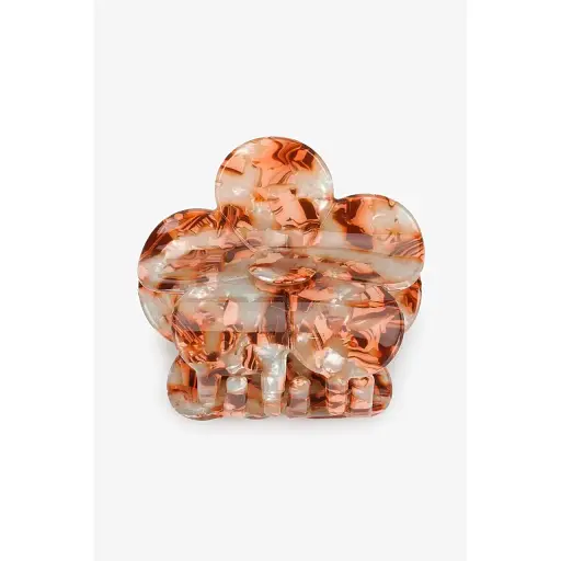 Заколка-краб 1-18-18 Коричневый - фото 1