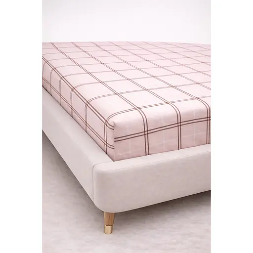 Простирадло на резинці Ecotton фланель Pink 180х200 см (25571)