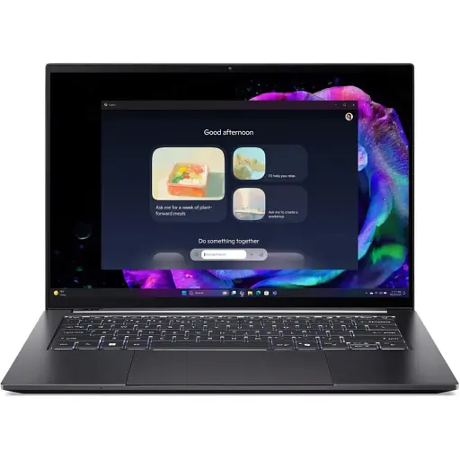 Ноутбук Acer Swift X 14 SFX14-61G 14.5" 2.8K OLED AMD R7-350 32GB F1TB NVD5050-8 Win11 сірий - фото 1