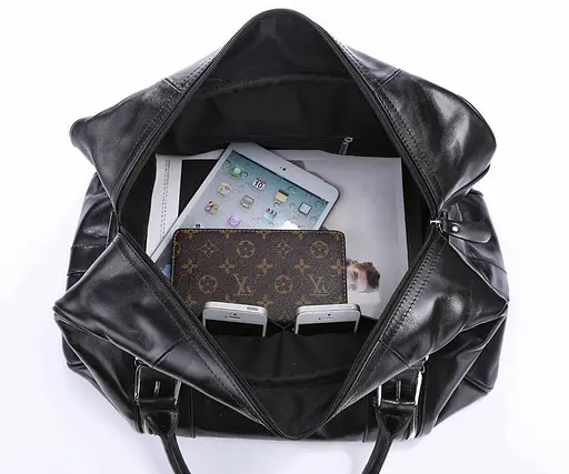 Кожаная дорожная сумка Vintage 46x23x28 см sum0015080 - фото 9