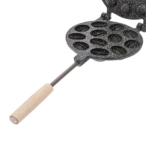 Форма для выпечки орешков орешница с антипригарным гранитным покрытием на 12 орехов, ХЕАЗ Черный 86263 - фото 8