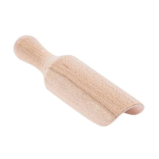 Ложка совок дерев'яний для цукру, спецій та сипучих продуктів 14 см, Woodly Бежевий 86269 - фото 2