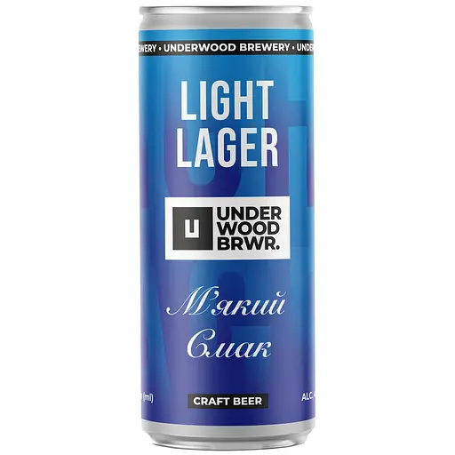 Пиво Underwood Brewery Світле Light Lager 4.2% 0.33 л з/б