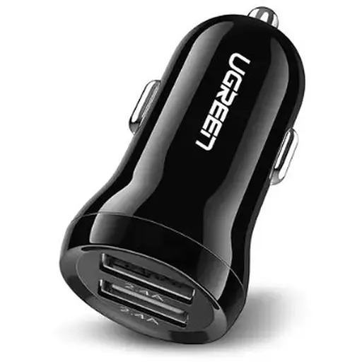 АЗУ UGREEN ED018 24W 2xUSB-A 4.8A Car Charger Black (50875)