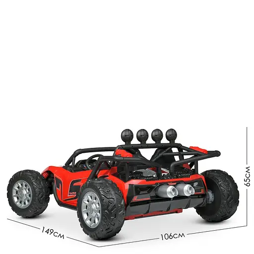 Електромобіль дитячий Bambi Багі Racer JS3168EBLR-3 24V Червоний - фото 4
