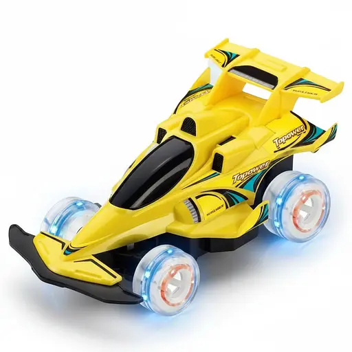 Радиоуправляемая машинка ZJ 23053 A-01, футуристический дизайн, пульт 2.7 GHz, аккумулятор 3.6 V, с подсветкой, Желтая