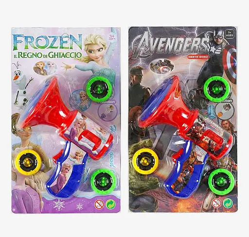 Гучномовець LB 1/3/7 «Герої», проектор, 3 диски, підсвічування, мелодії, у блістері (6975636290016) Мікс - фото 1