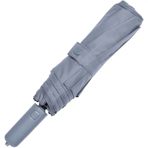 Зонтик RunMi 90 Points с подсветкой-фонариком в ручке (90-LED) серый - фото 2