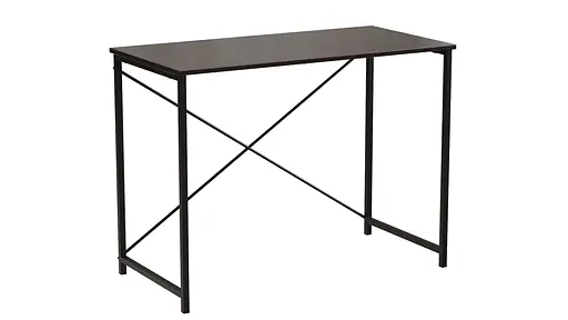 Стол письменный Line Лайт Ferrum-decor 750x1000x500 Черный металл ДСП Венге Магия 16 мм (FRD-106155)