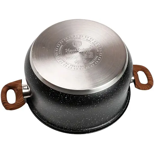 Набір посуду Haus Roland з антипригарним покриттям 10 предметів чорний HP33530B  - фото 5