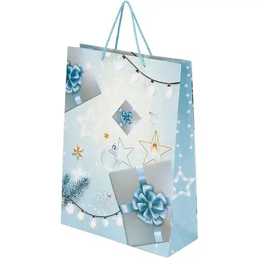 Пакет подарунковий новорічний Подарунок JZ051045 Різнокольоровий (NY) - фото 1