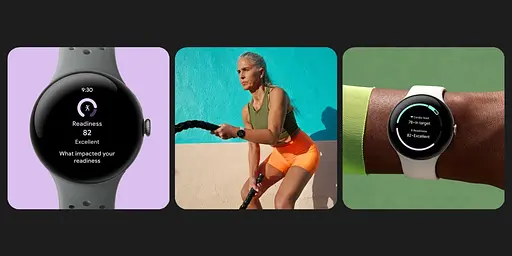 Смарт-годинник Google Pixel Watch 3 45 mm Wi-Fi Matte Hazel Aluminum Case/Hazel Active Band - фото 6