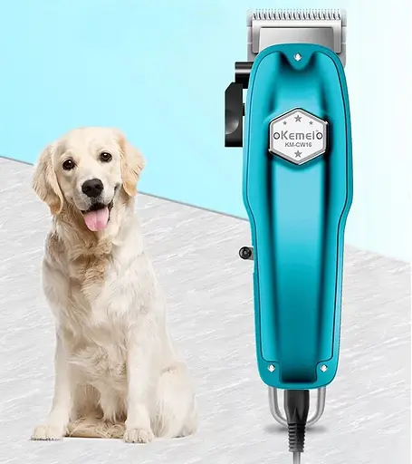 Професійна машинка для стрижки собак Kemei Km-CW16 (Блакитна) - фото 3