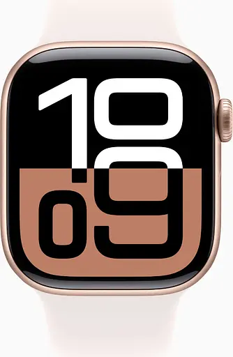 Смарт-часы Apple Watch Series 10 GPS + Cellular 42mm Rose Gold Alu. Case w. Light Blush Sport Band - S/M MWX93 - фото 3