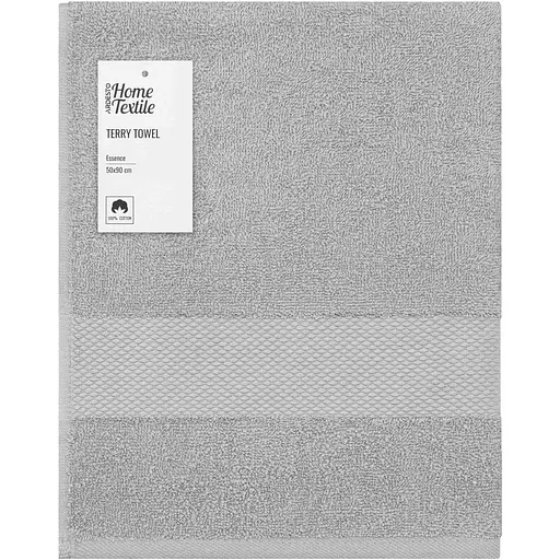 Полотенце махровое Ardesto Essence 50х90 см 100% хлопок серое (ART2250GR)  - фото 1