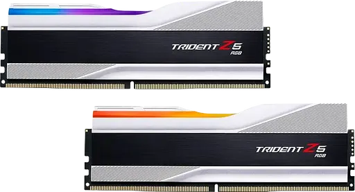 Оперативна пам'ять G.Skill 32GB (2x16GB) DDR5 6400MHz Trident Z5 RGB Silver (F5-6400J3239G16GX2-TZ5RS)