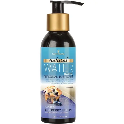 Змазка на водній основі Sensuva Natural Water-Based Blueberry Muffin 125 мл