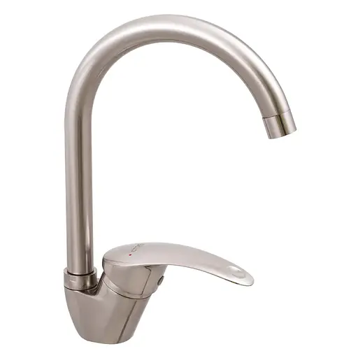 Смеситель для кухни Cron Mars 777-G CR0784 Нержавеющая сталь - фото 1