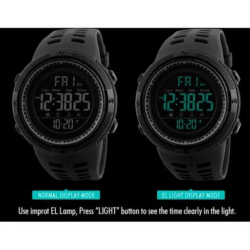 Чоловічий наручний годинник Skmei Amigo Чорний - фото 5