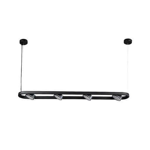 Накладний світильник Ardero ML485-4 під лампу на підвісі чорний - фото 1