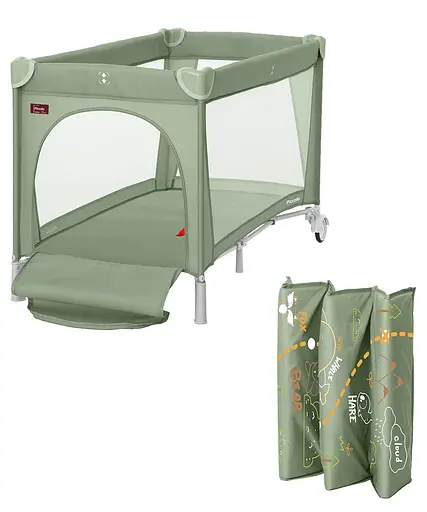 Детский манеж Carrello Piccolo+ CRL-18102 Mint Green с двухуровневым дном - фото 2