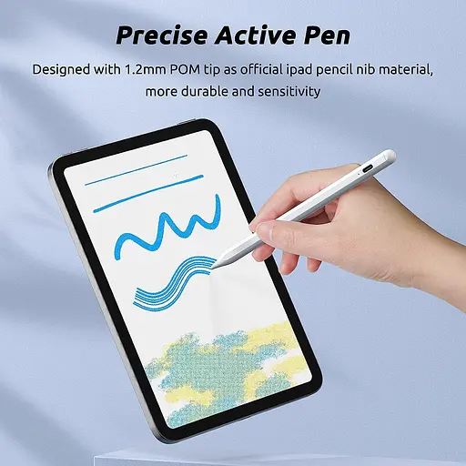 Стилус Zspeed 6Gn, сумісний з iPad Apple, стилус для сенсорного екрану, ємнісний стилус, що перезаряджається - фото 4