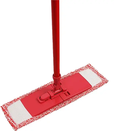 Плоская швабра с микрофибровой насадкой для мытья пола Красный 88130 - фото 6