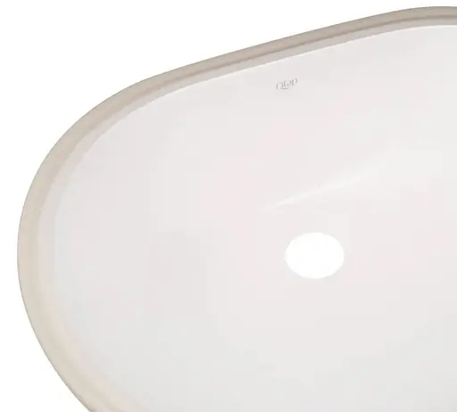 Комплект Qtap Stork: Раковина врезная овальная 570x390x210 мм White + Донный клапан PU02O (QT15116030WN47294) - фото 4