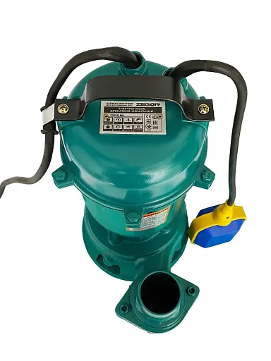 Насос дренажно-фекальний Zegor BQD1500DF з поплавком і ножем 1,5 кВт H9m 30412 - фото 5