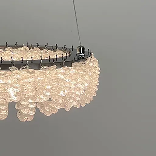 Кільцева кришталева люстра в хромі Ø 50 см | Арт. 33038-500 CH | Line F - фото 6