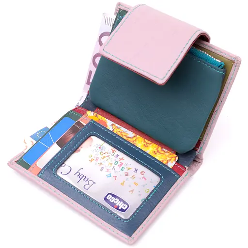 Кожаный женский кошелек ST Leather 9х12х1.5 см acs0028364 - фото 4