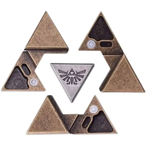 Головоломка из металла Huzzle Zelda Triforce 5 звезд 515145 - фото 3
